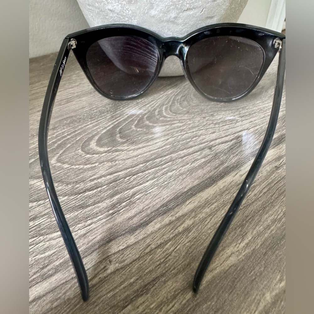 Le Specs Black Cat-Eye Halfmoon Magic Sunglasses - Picture 5 of 5